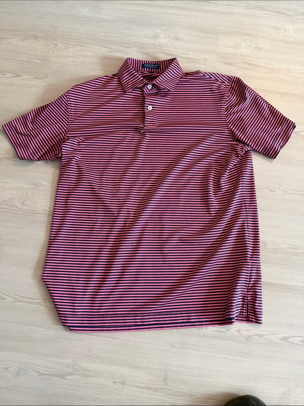 Men's Striped Performance Polo Shirt